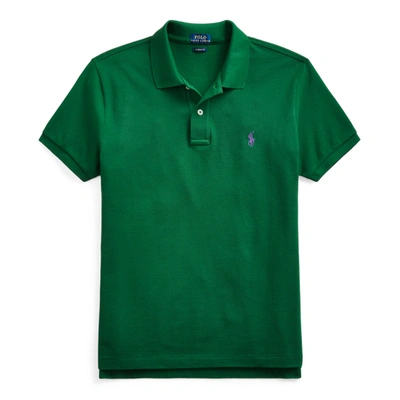 Ralph Lauren Classic Fit Mesh Polo Shirt In New Forest