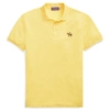 Ralph Lauren Custom Slim Fit Piqué Polo Shirt In Classic Lemon Yellow