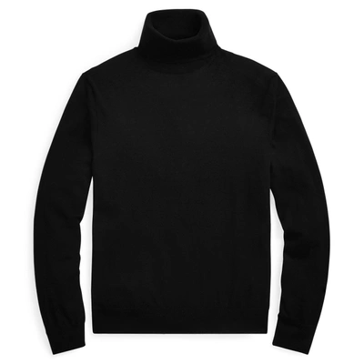 Ralph Lauren Cashmere Turtleneck Sweater In Classic Black