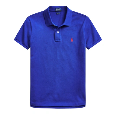 Ralph Lauren Classic Fit Mesh Polo Shirt In Heritage Royal