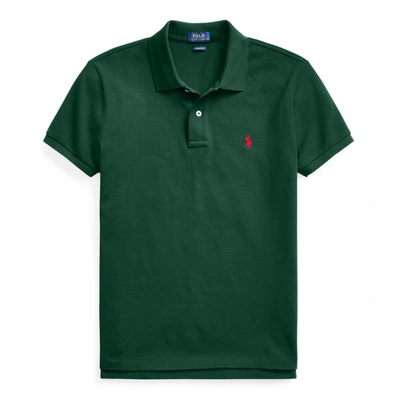 Ralph Lauren Classic Fit Mesh Polo Shirt In College Green