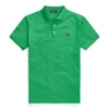 Ralph Lauren Custom Slim Fit Piqué Polo Shirt In Nautical Green