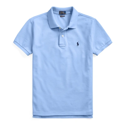 Ralph Lauren Classic Fit Mesh Polo Shirt In Harbor Island Blue