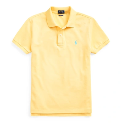 Ralph Lauren Classic Fit Mesh Polo Shirt In Corn Yellow