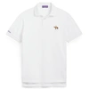 Ralph Lauren Custom Slim Fit Piqué Polo Shirt In White
