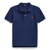Polo Ralph Lauren Kids' The Iconic Mesh Polo Shirt In Newport Navy