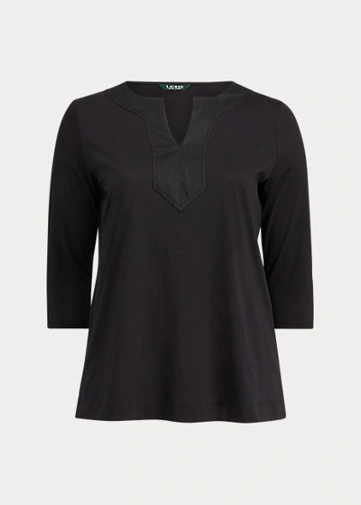 Ralph Lauren Cotton Tunic In Black