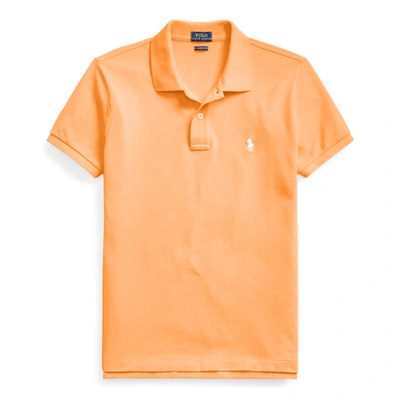 Ralph Lauren Classic Fit Mesh Polo Shirt In Key West Orange