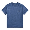 Polo Ralph Lauren Classic Fit Jersey Pocket T-shirt In Derby Blue Heather