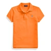 Polo Ralph Lauren Kids' Cotton Mesh Polo Shirt In Resort Orange