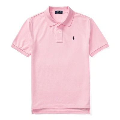 Polo Ralph Lauren Kids' Cotton Mesh Polo Shirt In Pink