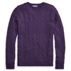 Ralph Lauren Cable-knit Cashmere Sweater In Falmouth Purple