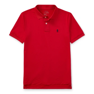 Polo Ralph Lauren Kids' Performance Jersey Polo Shirt In Old Glory Red