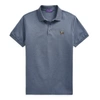 Ralph Lauren Custom Slim Fit Piqué Polo Shirt In Supply Blue Melange