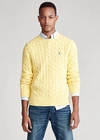 Ralph Lauren Cable-knit Cotton Sweater In Aged Royal