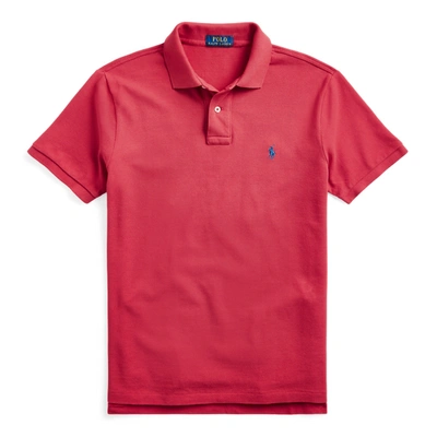 Polo Ralph Lauren The Iconic Mesh Polo Shirt In Evening Post Red/c7564