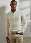 Ralph Lauren Cable-knit Cashmere Sweater In Royal Blue