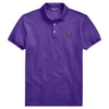 Ralph Lauren Custom Slim Fit Piqué Polo Shirt In Classic Violet
