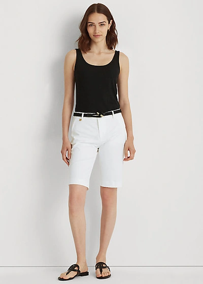 Ralph Lauren Bi-stretch Twill Short In White