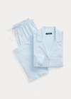 Ralph Lauren Cotton Sleep Set In Blue Stripe