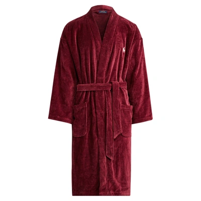 Polo Ralph Lauren Terry Robe In Classic Wine