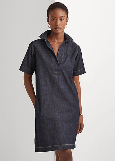 Lauren Ralph Lauren Denim Shift Dress In Jones Street Wash