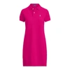Ralph Lauren Cotton Mesh Polo Dress In Aruba Pink