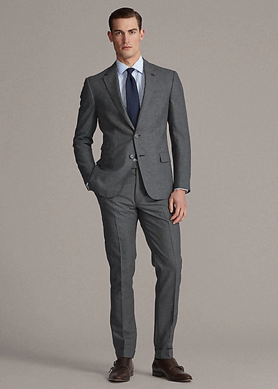 Ralph Lauren Kent Lightweight Wool Suit In Light Grey