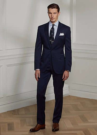 Ralph Lauren Gregory Wool Serge Suit In Blue