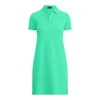 Polo Ralph Lauren Cotton Mesh Polo Dress In Sunset Green