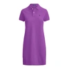 Ralph Lauren Cotton Mesh Polo Dress In Paloma Purple