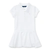 Polo Ralph Lauren Kids' Short-sleeve Polo Dress In White
