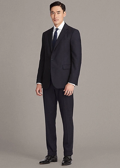Ralph Lauren Gregory Wool Twill Suit In Black
