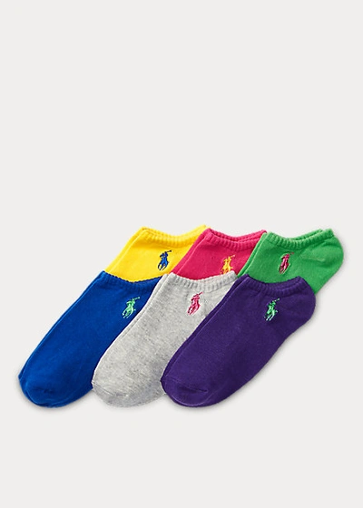 Polo Ralph Lauren Kids' No-show Sock 6-pack In Multi
