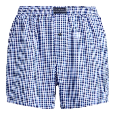 Polo Ralph Lauren Woven Cotton Boxer In Jeffereson Plaid
