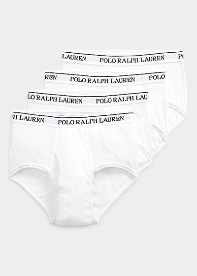Polo Ralph Lauren Cotton Brief 4-pack In Black