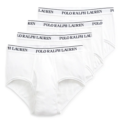Polo Ralph Lauren Cotton Brief 4-pack In White