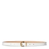 Ralph Lauren Leather Stirrup Belt In White