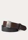 RRL ヴァンセンヌ　ベルト Double Rl Vincennes Leather Belt In Vintage Black | ModeSens