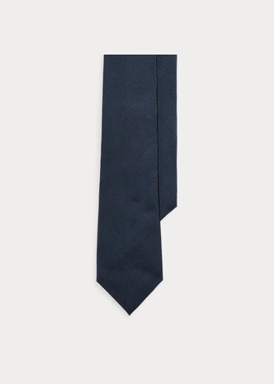 Polo Ralph Lauren Silk Faille Tie In Navy
