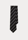 Polo Ralph Lauren Striped Silk Faille Tie In Navy