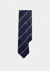 Polo Ralph Lauren Striped Silk Repp Tie In Navy/ Blue
