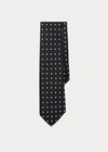Polo Ralph Lauren Polka-dot Silk Satin Tie In Dark Purple