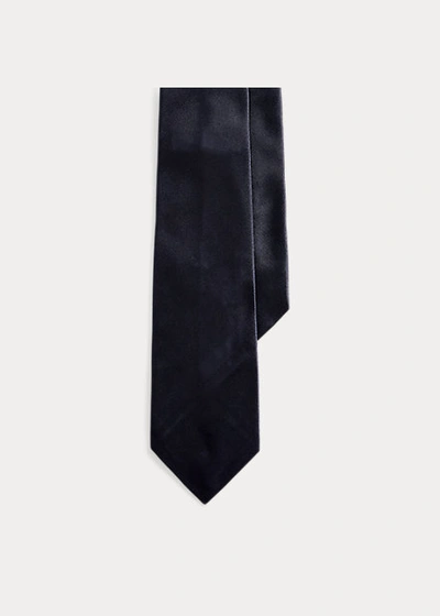 Polo Ralph Lauren Silk Satin Tie In Navy