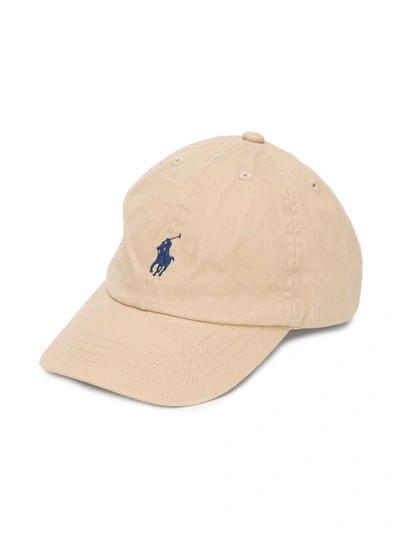 Polo Ralph Lauren Kids' Cotton Chino Baseball Cap In Khaki