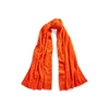 Ralph Lauren Cable-knit Cashmere Scarf In Bright Orange