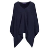 Polo Ralph Lauren Cable Cashmere Poncho Scarf In Navy