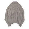 Polo Ralph Lauren Cable Cashmere Poncho Scarf In Grey