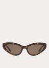 Ralph Lauren Modern Cat-eye Sunglasses In Shiny Black