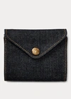 Double Rl Indigo Denim Billfold Wallet